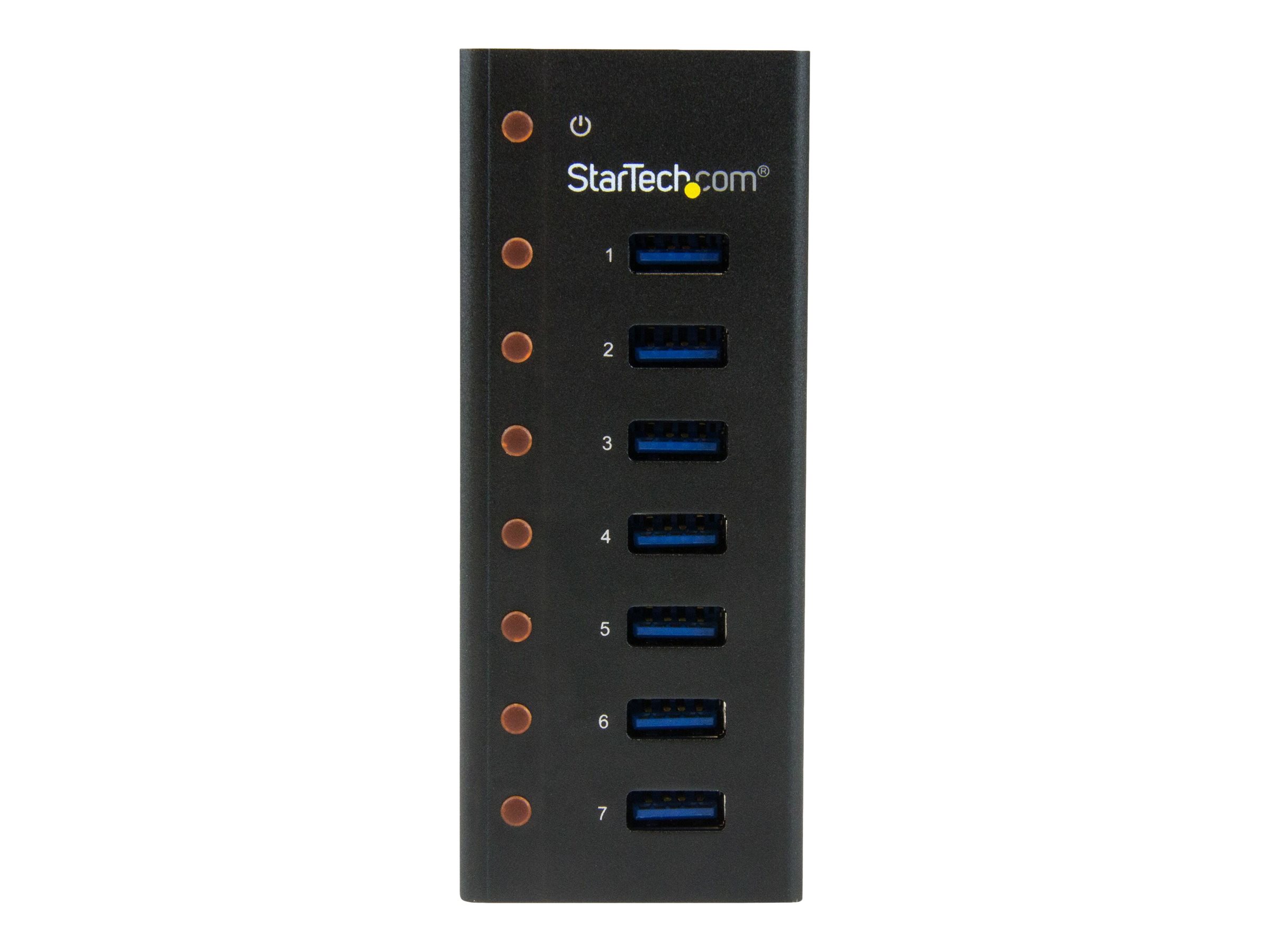 StarTech.com 7 Port USB 3.0 Hub - Metallgehäuse - Desktop oder Wandmontierbar - Kompakter 7-fach Verteiler SuperSpeed Hub - Hub - 7 Anschlüsse