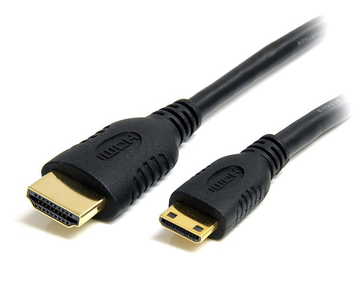 STARTECHCOM 2m High Speed HDMI Cable with Ethernet HDMI to HDMI Mini MM