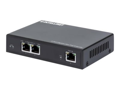 INTELLINET 2-Port Gigabit Ultra PoE-Extender Verlaengert PoE-Reichweite um 100m PoE-Strombudget 60W 2x PSE-Ports IEEE 802.3bt/at/af INTELLINET 2-Port Gigabit Ultra PoE-Extender Verlaengert PoE-Reichweite um 100m PoE-Strombudget 60W 2x PSE-Ports IEEE 802.3bt/at/af