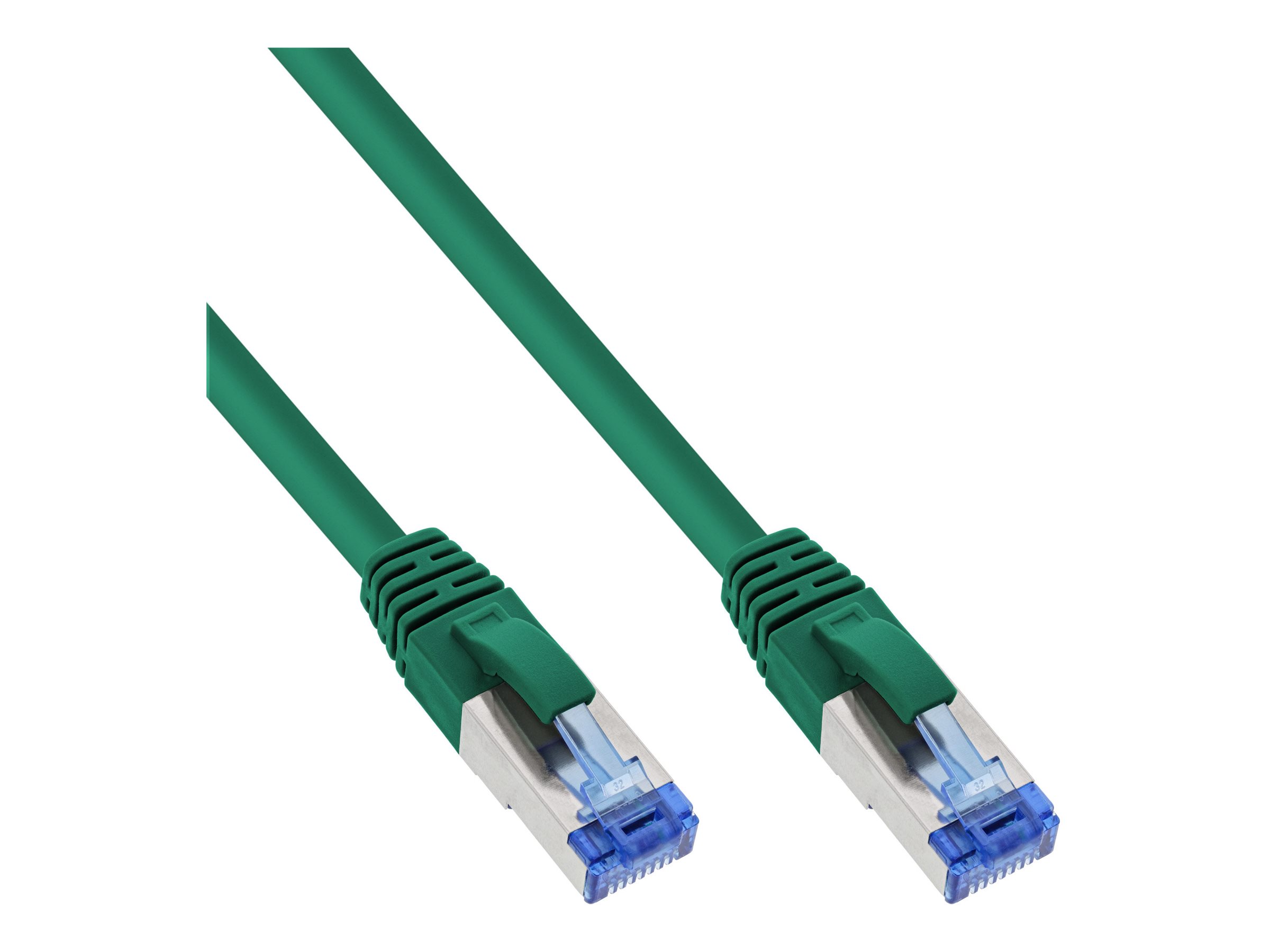 INLINE Patchkabel S/FTP PiMf Cat.6A 500MHz halogenfrei Kupfer gruen 3m