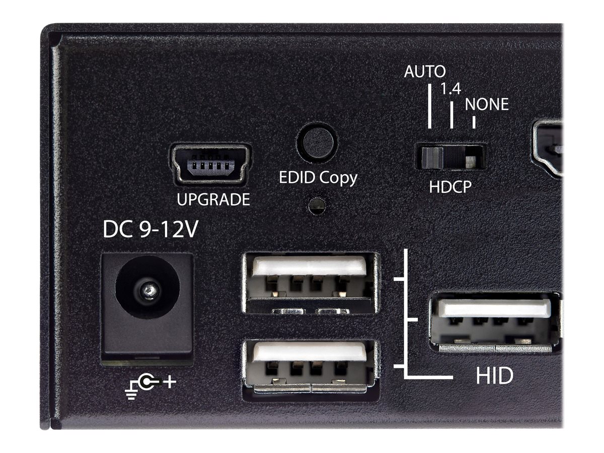 STARTECHCOM 2 Port HDMI KVM Switch Einzelmonitor 4K 60Hz Ultra HD HDR Desktop HDMI 20 KVM Switch