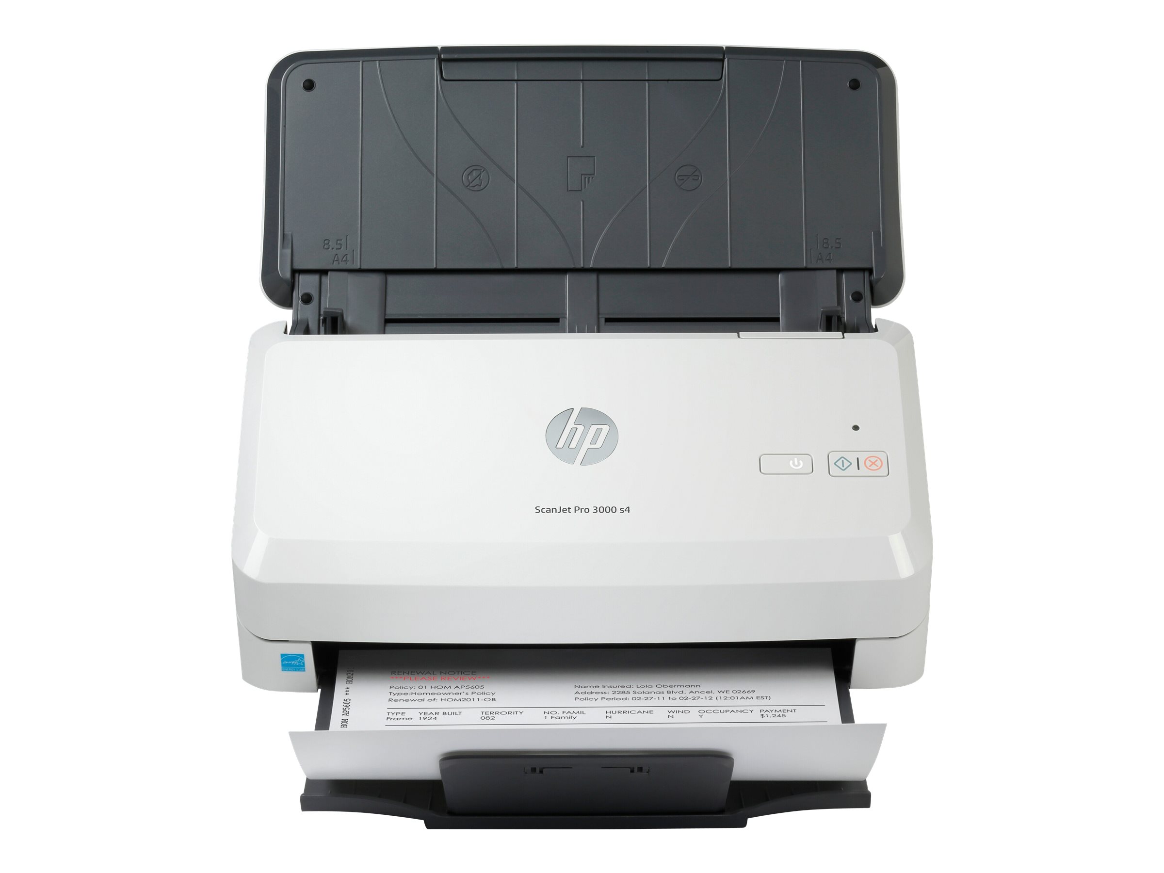 HP Scanjet Pro 3000 s4 Sheetfeed Document scanner CMOS CIS Duplex 216x3100mm 600dpix600dpi 40ppm mono ADF 50sheets 4000scans