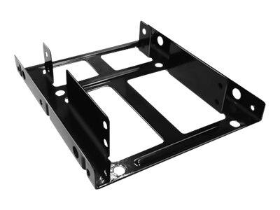 ICY BOX IB-AC643 Metall Einbaurahmen fuer 2x 6,35cm 2,5 Zoll SATA HDD/SSD in einen 8,89cm 3,5 Zoll Schacht