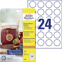 240 AVERY Zweckform Etiketten 5084 weiss 40,8 x 40,3 mm