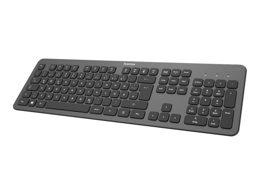 hama KW-700 Tastatur kabellos schwarz, anthrazit hama KW-700 Tastatur kabellos schwarz, anthrazit