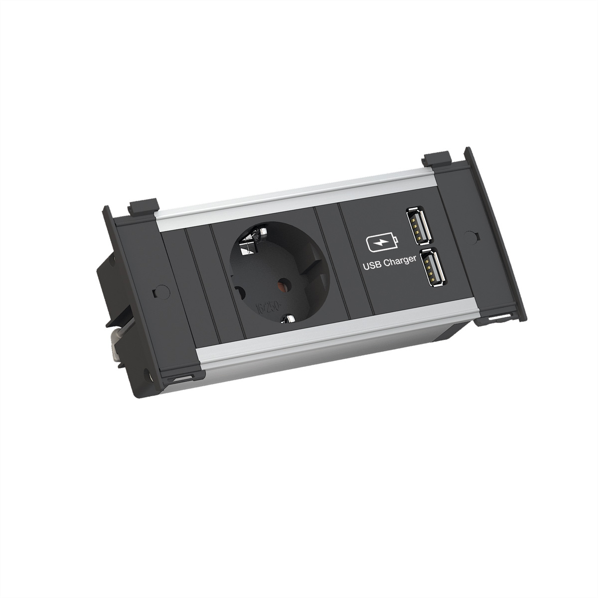 Bachmann KAPSA XS 1xCEE7/3 2xUSB Charger, 0,2m GST18