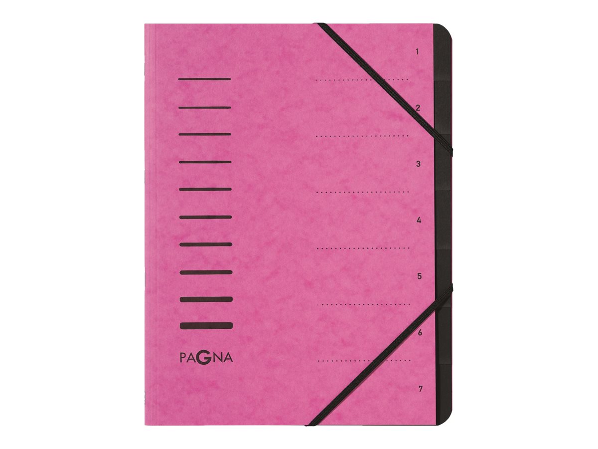 PAGNA Ordnungsmappe 7 Faecher rosa PAGNA Ordnungsmappe 7 Faecher rosa