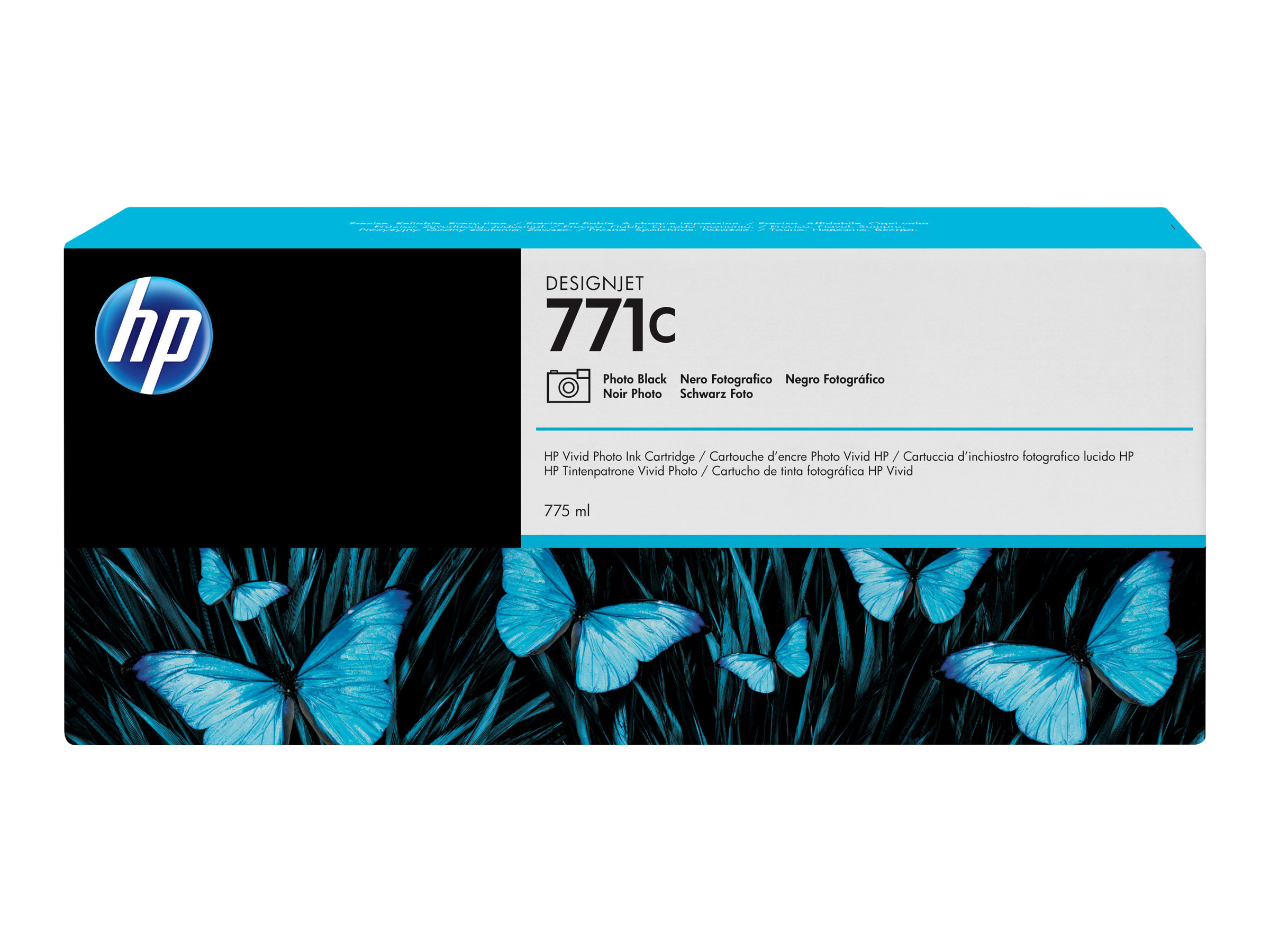HP 771C Original Tinte foto schwarz Standardkapazität 775ml 1er-Pack HP 771C Original Tinte foto schwarz Standardkapazität 775ml 1er-Pack