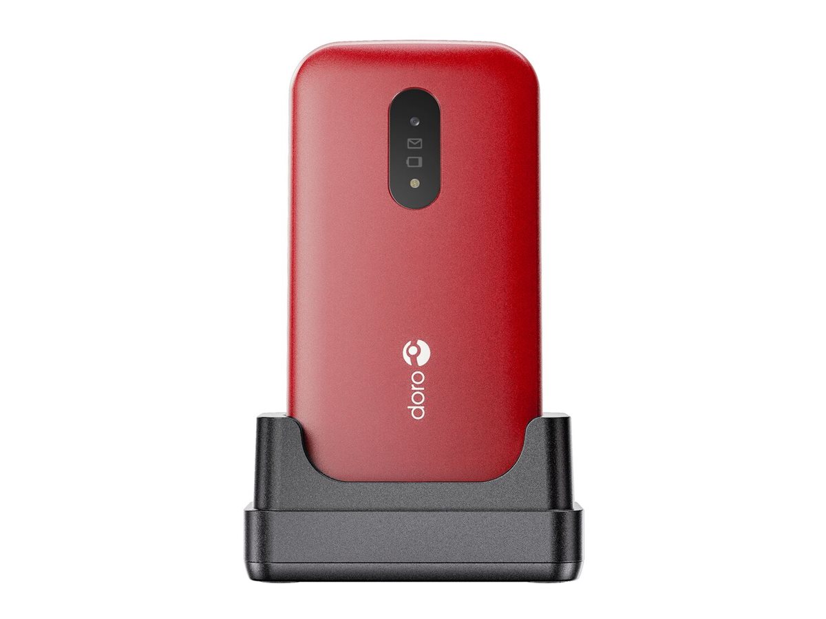 Doro 2820 4G, Grosstastenhandy, rot (ohne Netzteil)