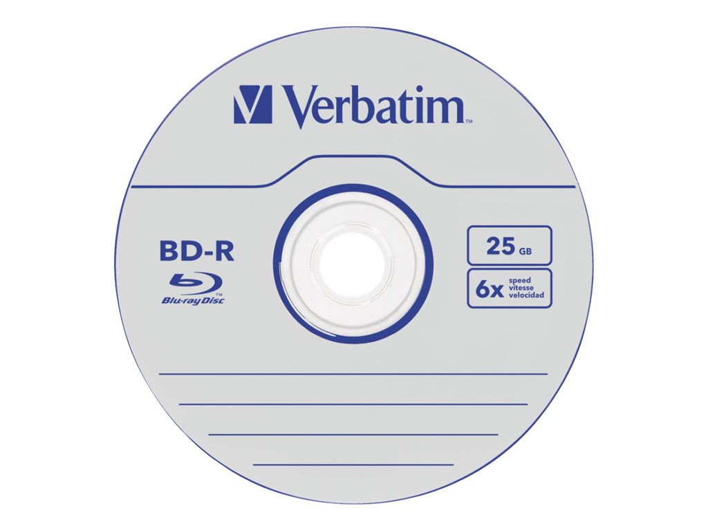 BD-R Verbatim Datalife SL 6x 25GB 50pack Spindel No ID