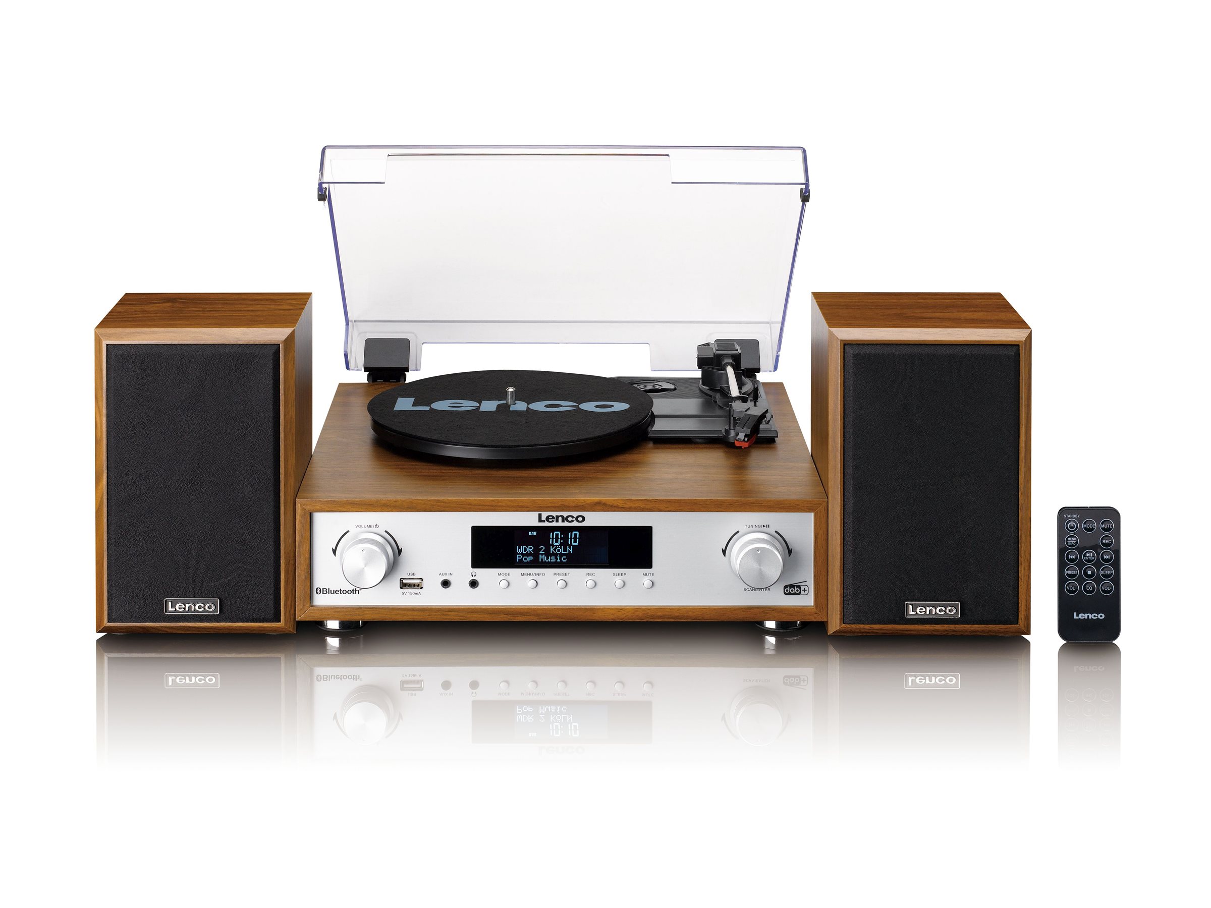LENCO MC160WD HifiSet DAB, FMRadio, Plattenspieler und BT