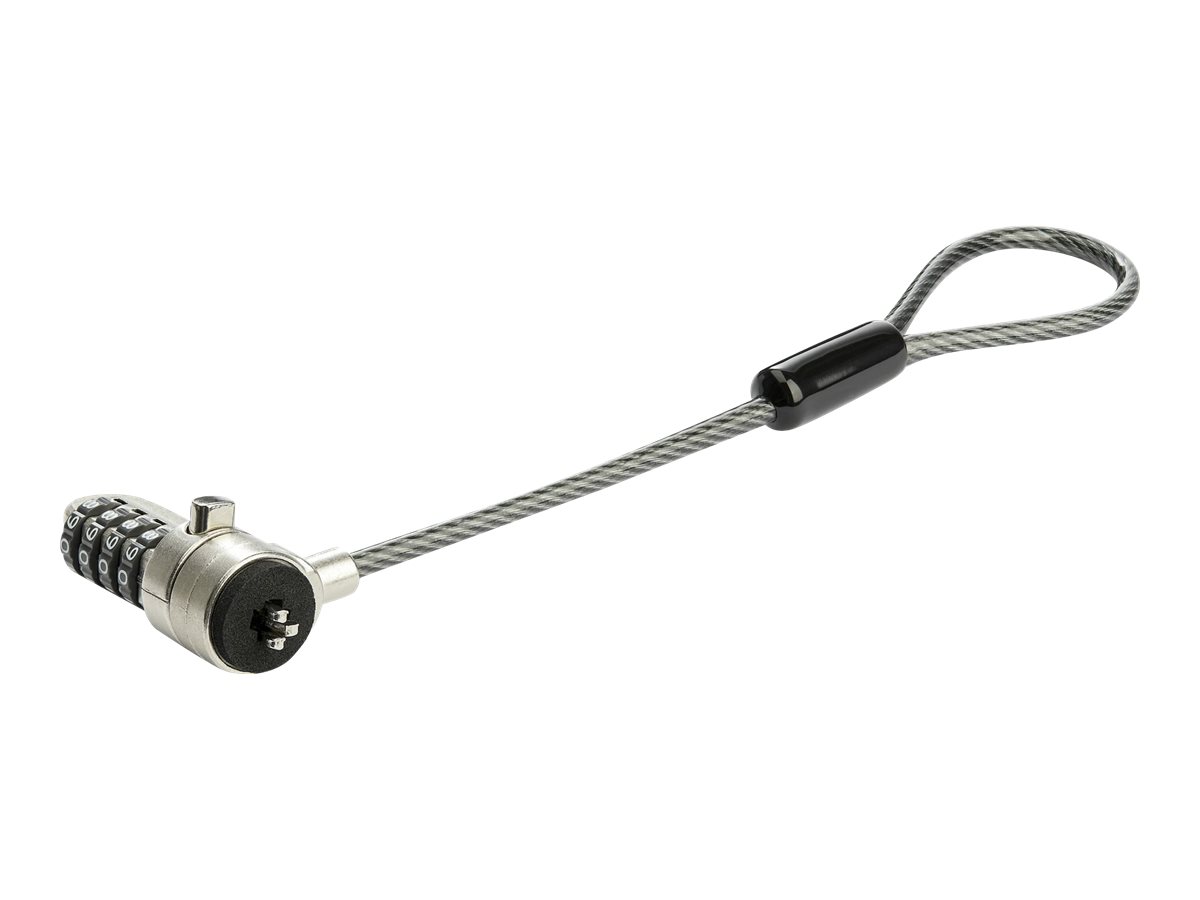 STARTECH.COM Laptop Cable Lock Expansion Loop - 6inch / 2.5cm Branch Cable with?K-Slot Combination Lock - Computer Security Cable