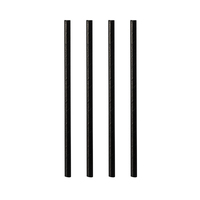 100 PAPSTAR Strohhalme pure schwarz 100 PAPSTAR Strohhalme pure schwarz