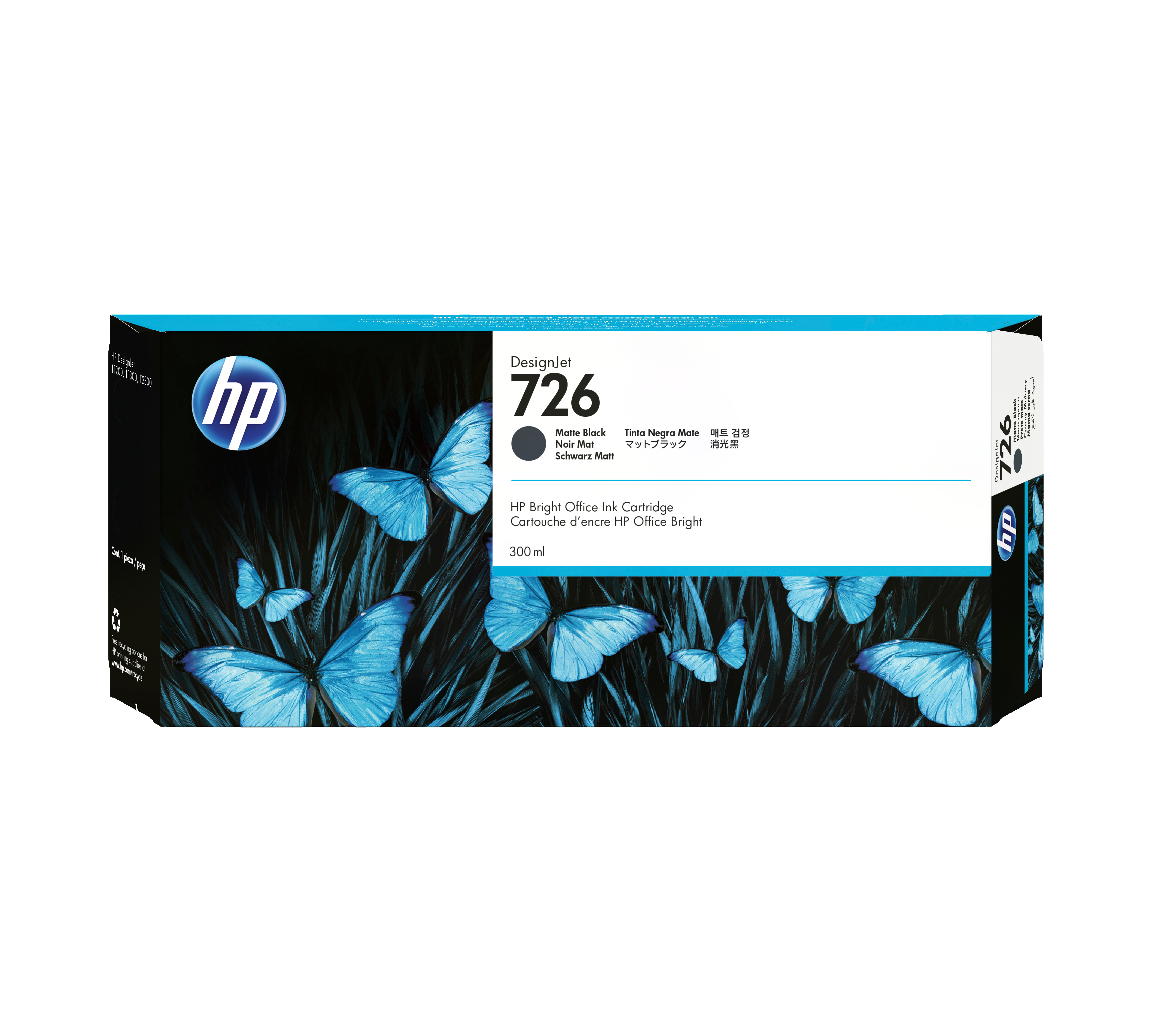 HP DesignJet 726 Tintenpatrone Mattschwarz