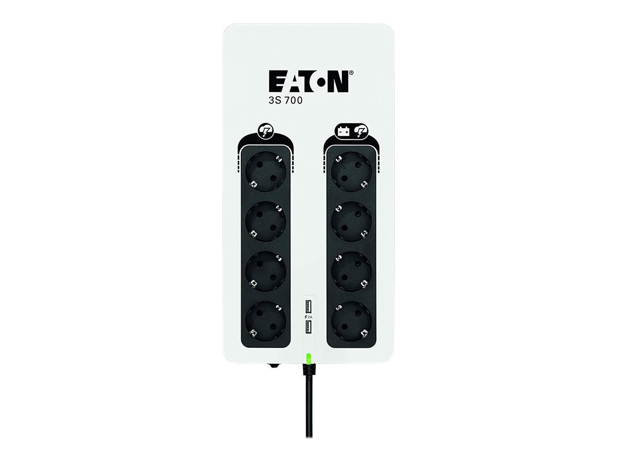 EATON 3S 700 DIN UPS with battery and surge protection