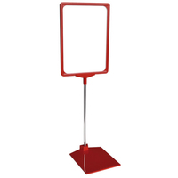 FRANKEN Infoständer PSM A4 01 rot DIN A4 25,0 x 15,0 x 32,0 62,0 cm, 1 St