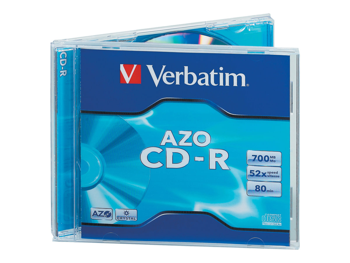 CD-R  Verbatim 700MB 10pcs Pack 52x JewelCase crystal retail