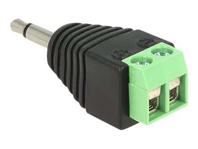 Delock Adapter Klinke Stecker 3,5 mm > Terminalblock 2 Pin Delock Adapter Klinke Stecker 3,5 mm > Terminalblock 2 Pin