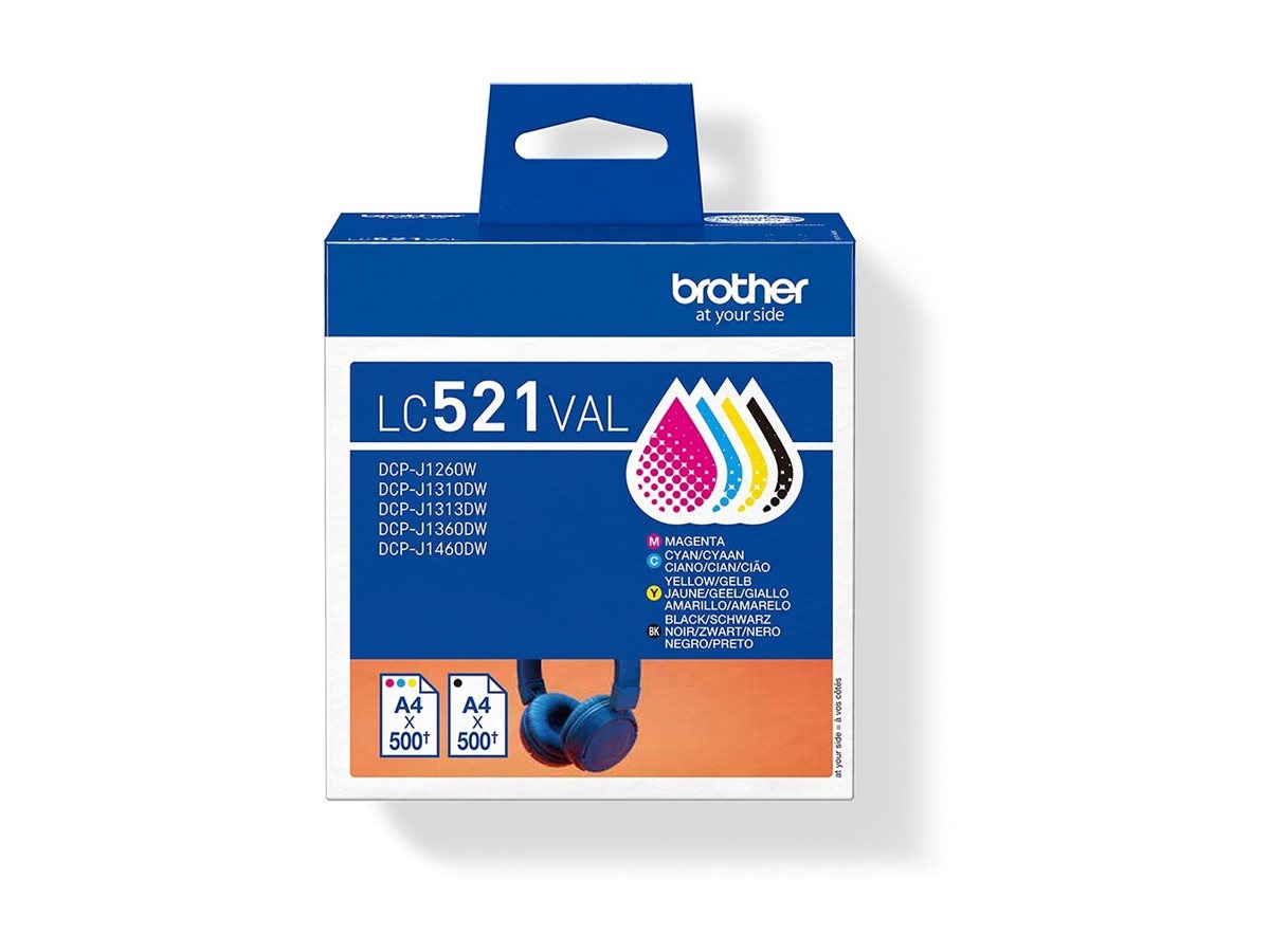 LC521VAL BROTHER DCP Tinte (4) cmyk