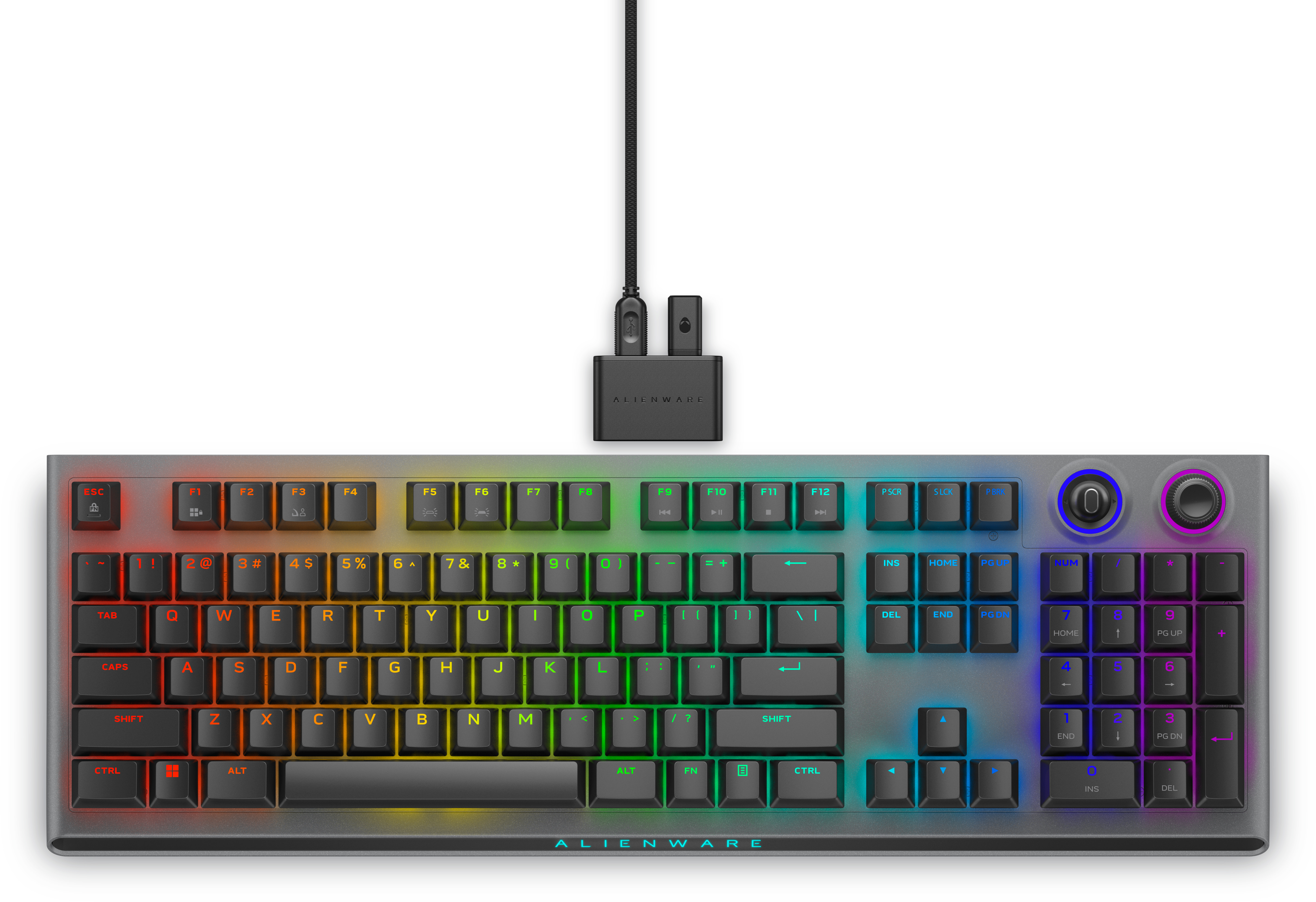 DELL Alienware TriMode Wireless Gaming Keyboard AW920K Dark Side of the Moon US QWERTY