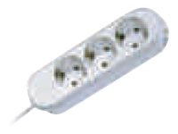 Bachmann Tischsteckdose 388.270 3fach geschraubt weiss AK:1,5m Bachmann Tischsteckdose 388.270 3fach geschraubt weiss AK:1,5m