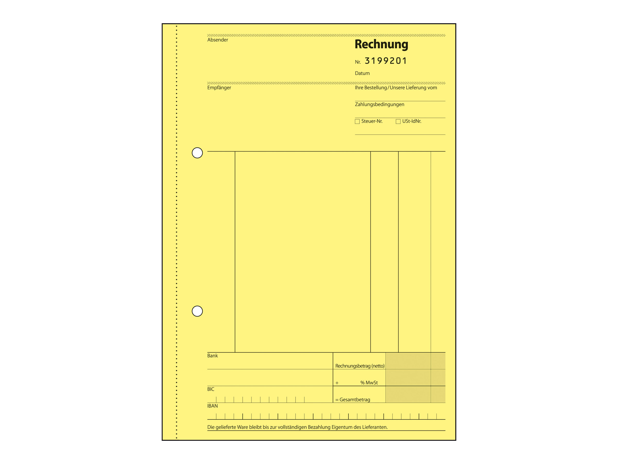 SIGEL Rechnung mit fortlaufenden Nummern Formularbuch SD131, 1 St
