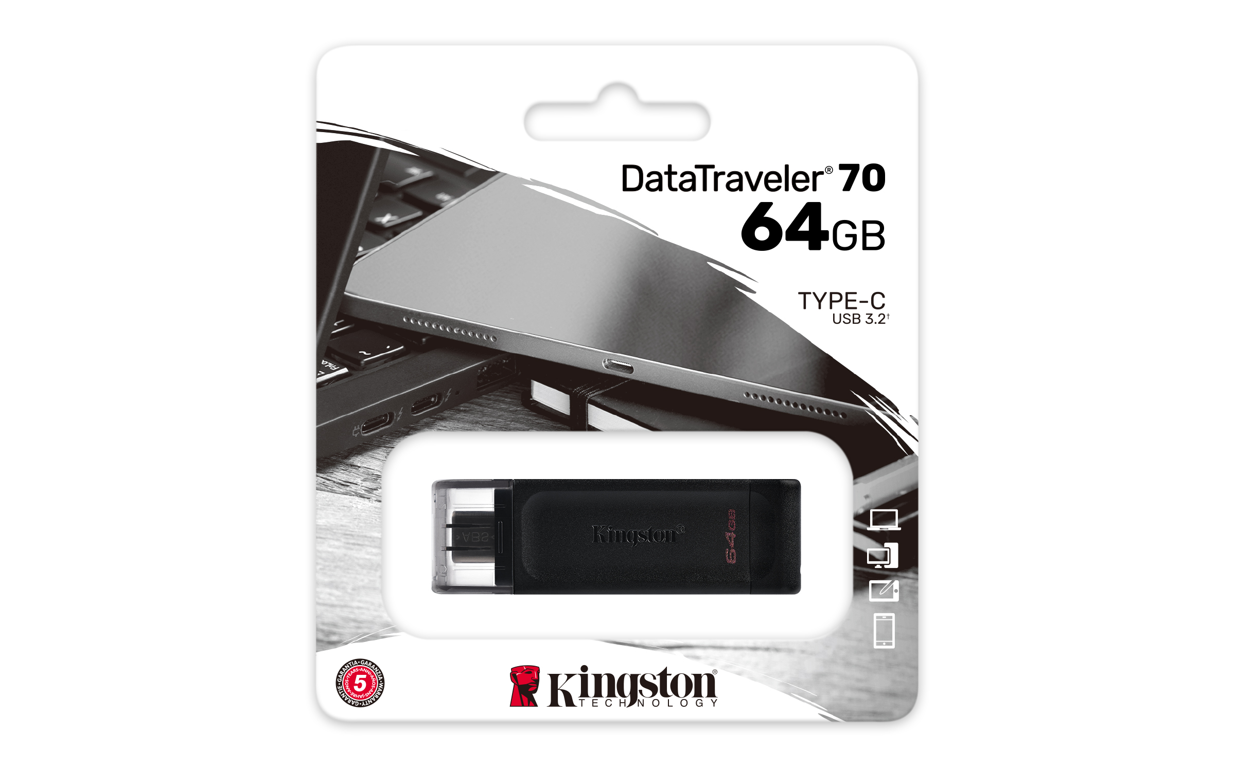 Kingston DataTraveler 70 64GB USB-C 3.2