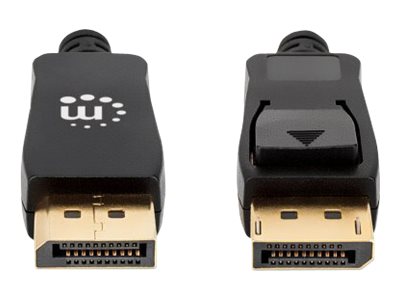 MANHATTAN 8K60Hz DisplayPort 1.4 Kabel Stecker auf Stecker 3m HDR vergoldete Kontakte Rastnase und geflochtene Ummantelung schwarz