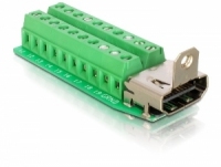 Delock Adapter HDMI Buchse > Terminalblock 20pin Delock Adapter HDMI Buchse > Terminalblock 20pin