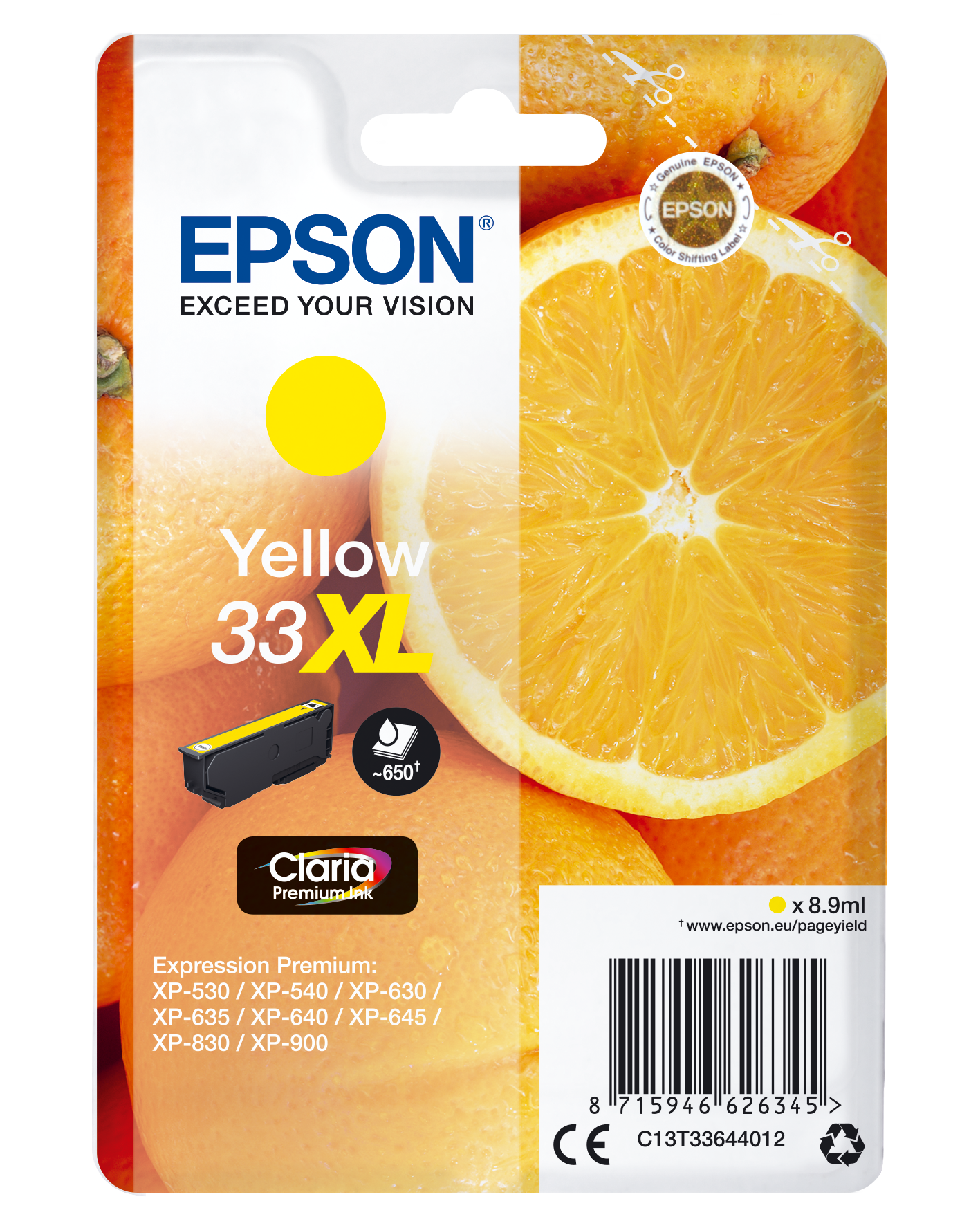 EPSON 33XL T3364XL gelb Druckerpatrone