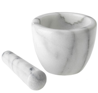 WESTMARK Moerser Marmor weiss/grau 2-tlg. WESTMARK Moerser Marmor weiss/grau 2-tlg.