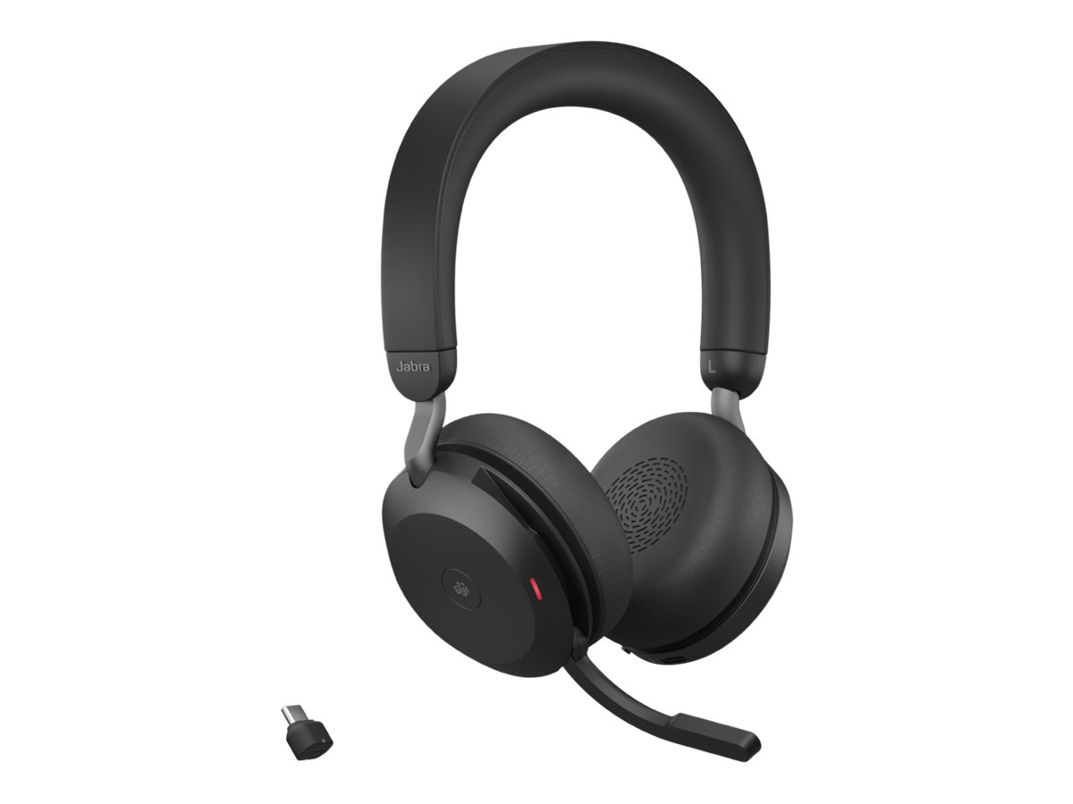 Jabra Evolve2 75 UC Stereo USBA black mit Ladestation