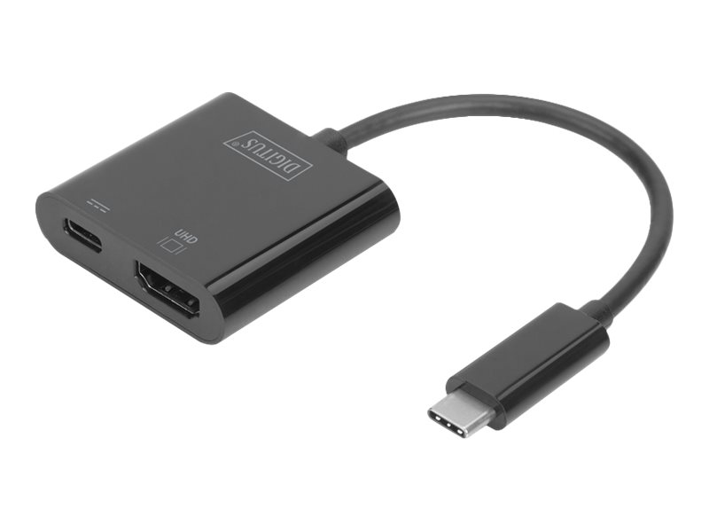 DIGITUS Adapter USB3.0/C -> HDMI + USB/C   4K        schwarz
