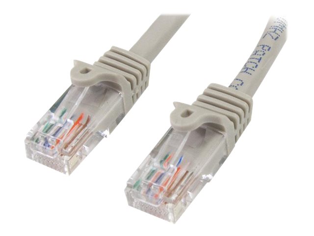 STARTECH.COM Cat5e Patch Cable with Snagless RJ45 Connectors - 5 m. Grey STARTECH.COM Cat5e Patch Cable with Snagless RJ45 Connectors - 5 m. Grey