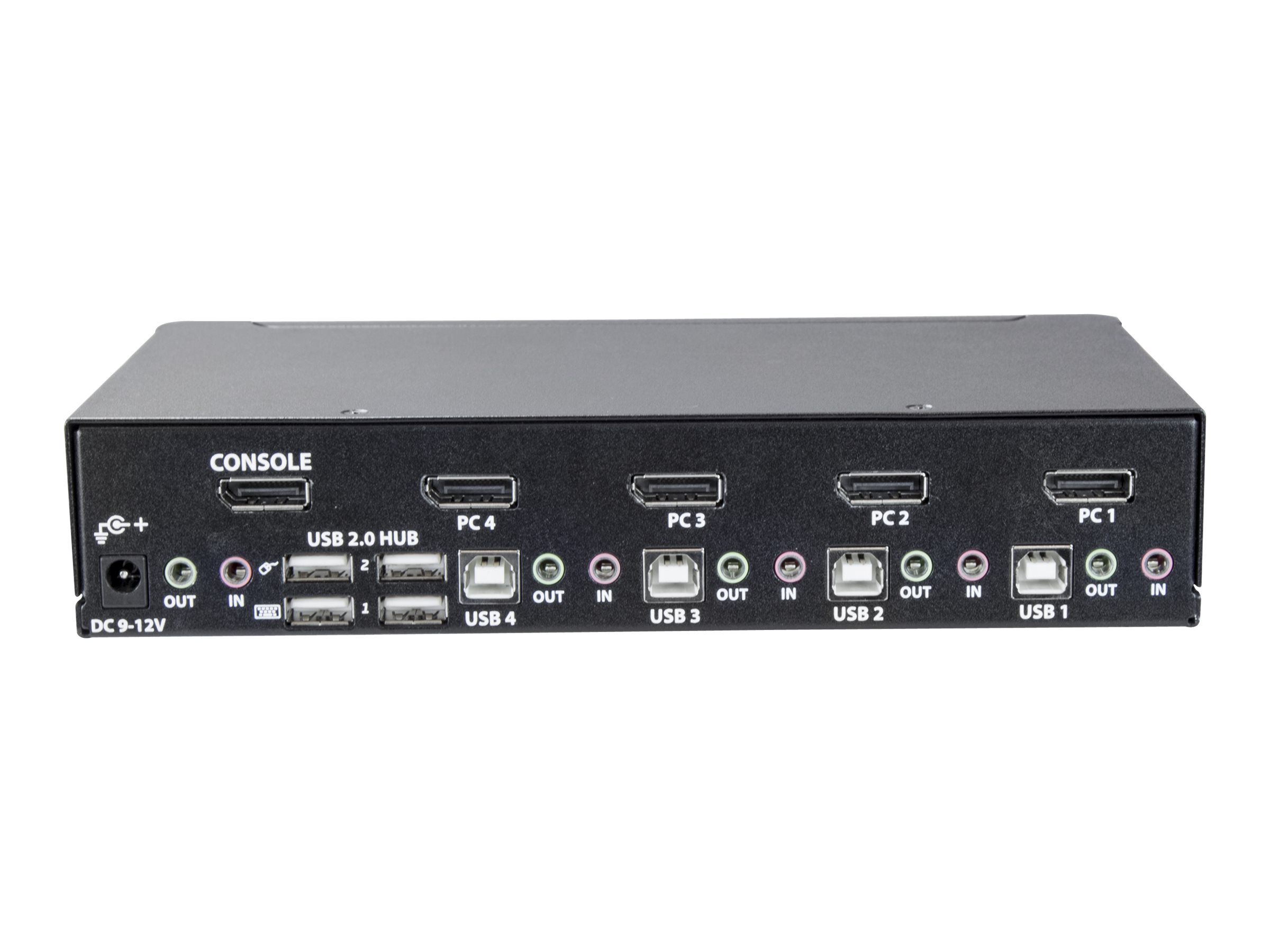 StarTech.com 4 Port DisplayPort KVM Switch - DisplayPort 1.2 KVM - 4K 60Hz - DisplayPort Switch - DisplayPort Umschaltbox - USB KVM Switch - KVM-/Audio-Switch - 4 Anschlüsse