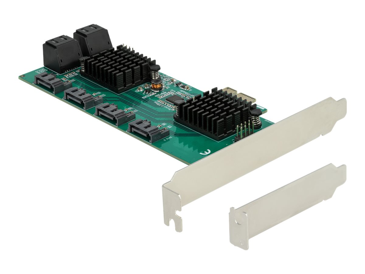 8 Port SATA PCI Express x1 Karte Low Profile Formfaktor