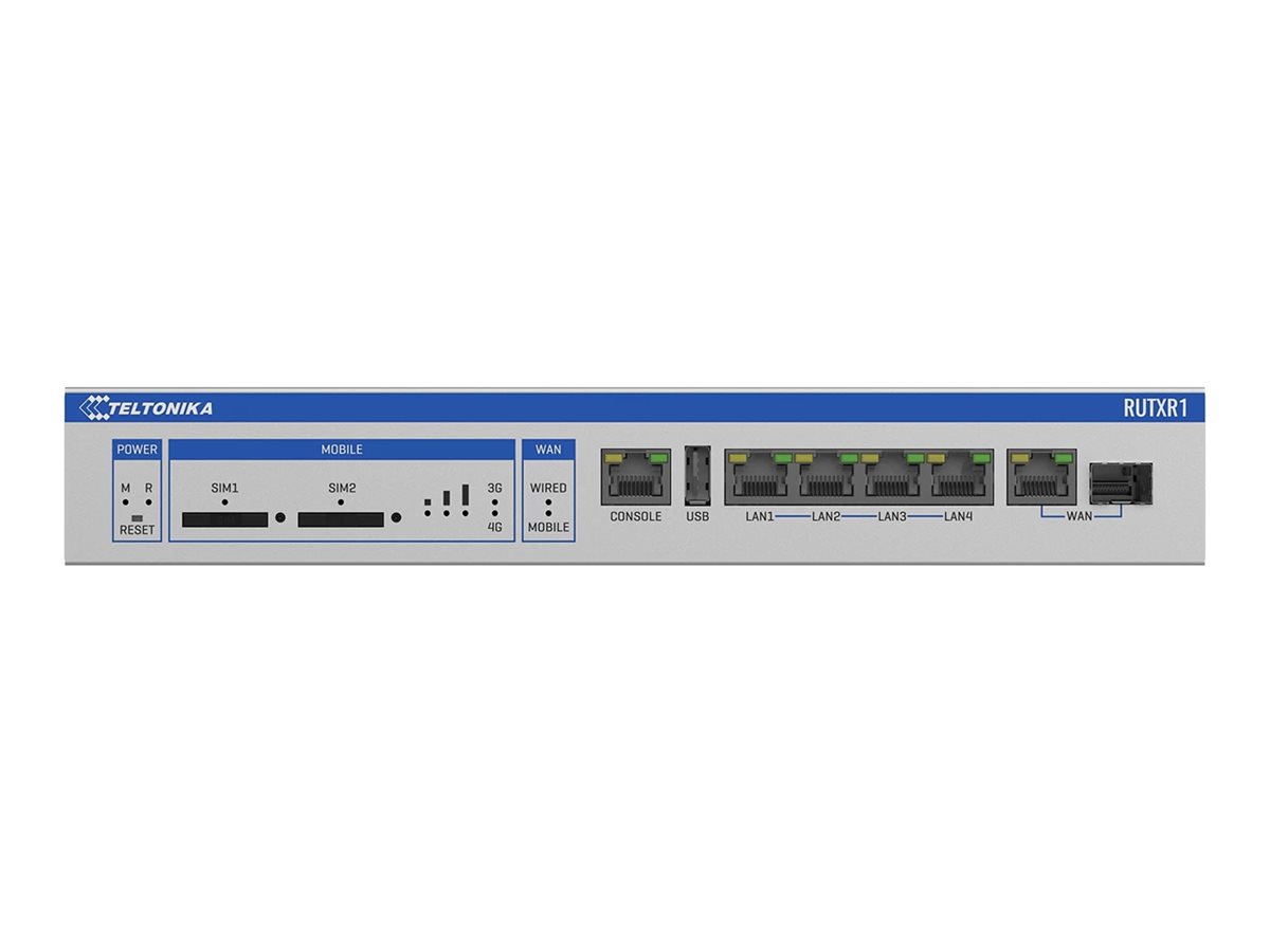 TELTONIKA NETWORKS RUTXR1 Enterprise SFP 4G/LTE rackable Router