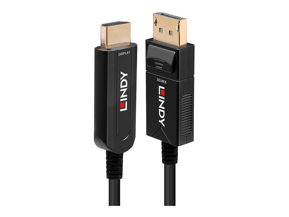 LINDY 30m Fibre Optic Hybrid DisplayPort 1.2 an HDMI 18G Kabel LINDY 30m Fibre Optic Hybrid DisplayPort 1.2 an HDMI 18G Kabel