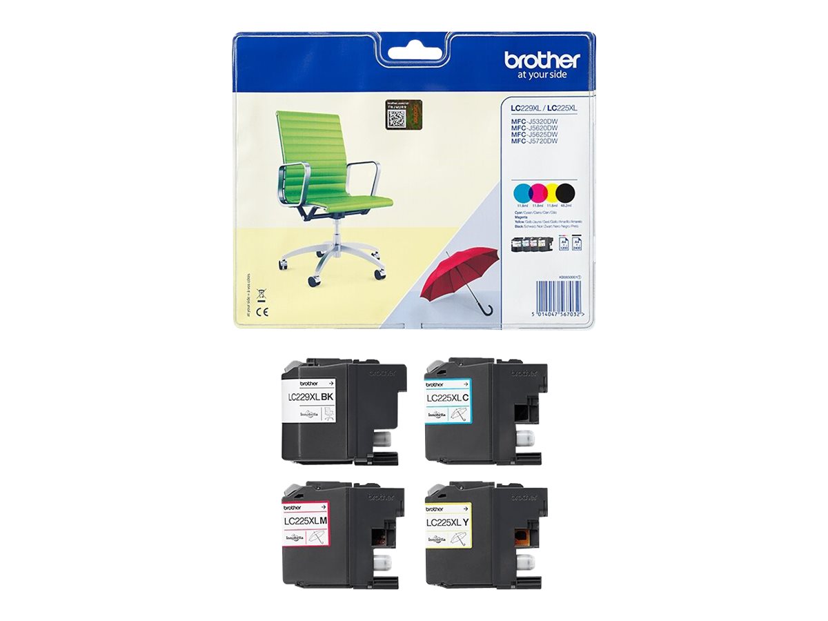 LC229XLVALBP BROTHER MFC Tinte (4) cmyk LC229XLVALBP BROTHER MFC Tinte (4) cmyk
