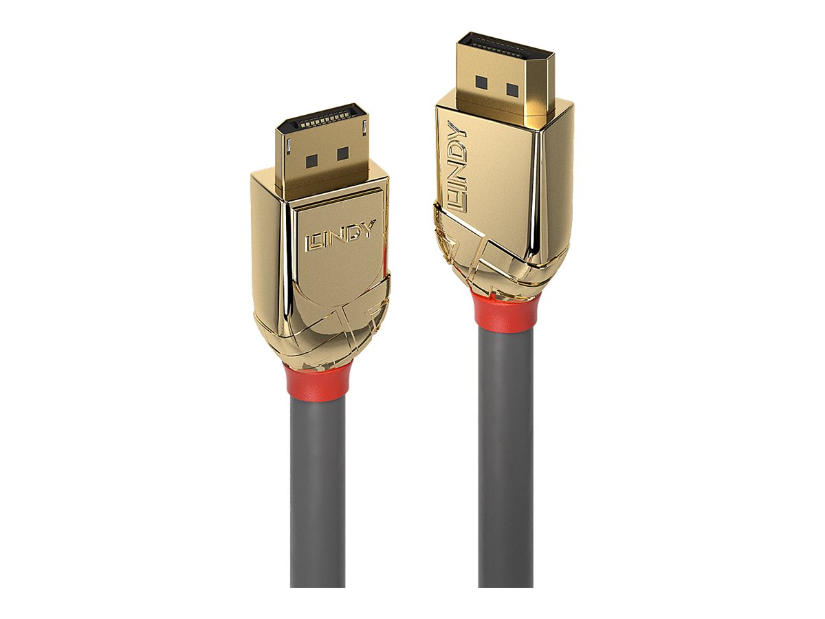 LINDY 15m DisplayPort Kabel Gold Line Aufloesung: 4096x2160 60Hz 4:4:4 8bit