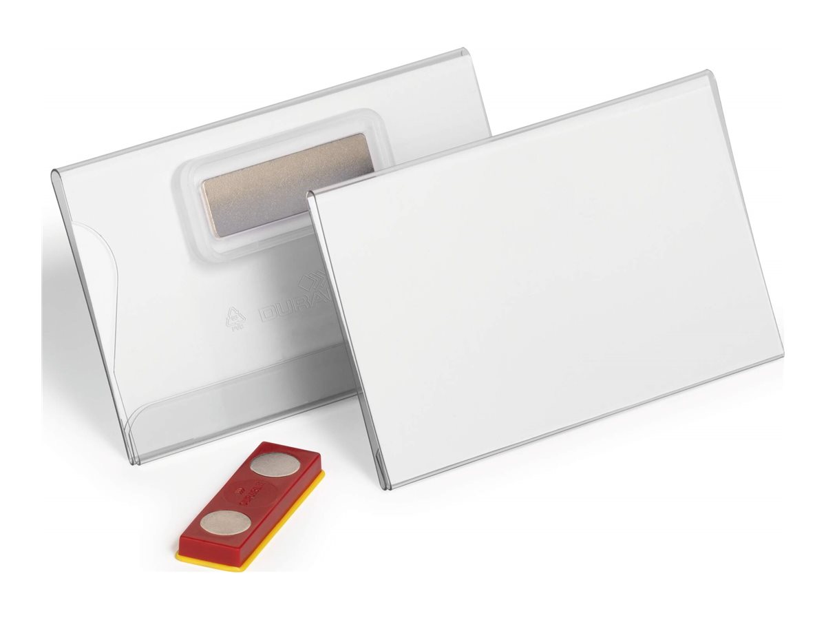 25 DURABLE Namensschilder mit Magnet 9,0 x 5,4 cm 25 DURABLE Namensschilder mit Magnet 9,0 x 5,4 cm