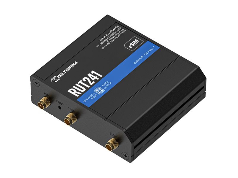 TELTONIKA NETWORKS RUT241 eSIM 4GLTE3G2G GLOBAL Router