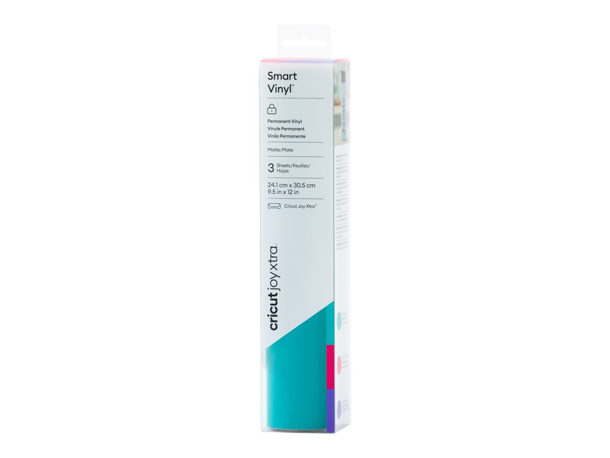 cricutâ„¢ Joy Xtra Smart Vinyl Roller Skate Vinylfolie permanent farbsortiert 24,1 x 30,5 cm, 3 St. cricutâ„¢ Joy Xtra Smart Vinyl Roller Skate Vinylfolie permanent farbsortiert 24,1 x 30,5 cm, 3 St.