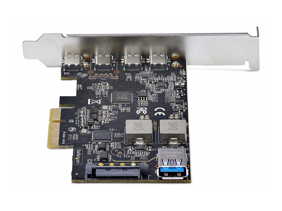 STARTECH.COM 5-Port USB-C PCIe Karte USB 3.2 10 Gbit USB C PCI Express USB C Erweiterungskarte 4x USB-C 1x USB-A Intern