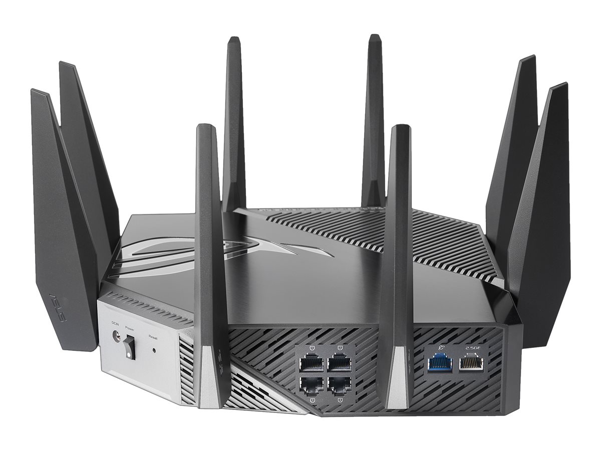 ASUS GTAXE11000 WiFi6E Gaming WLANRouter 90IG06E0MO1R00 AiMesh, bis zu 11000 Mbits, 6GHz Frequenzband, 25G WANLANPort