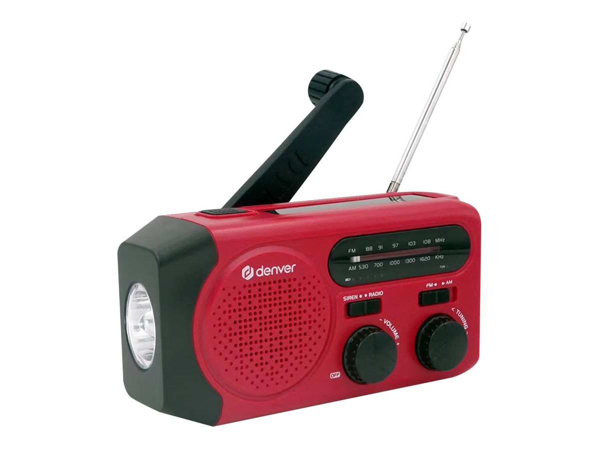 SCR-2010 Solar-Kurbelradio m. 2000mAh Akku rot SCR-2010 Solar-Kurbelradio m. 2000mAh Akku rot