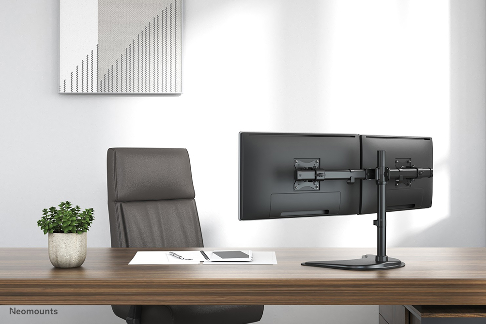 NEOMOUNTS Deskmount 10 27Zoll 2 screens Black Max 16kg