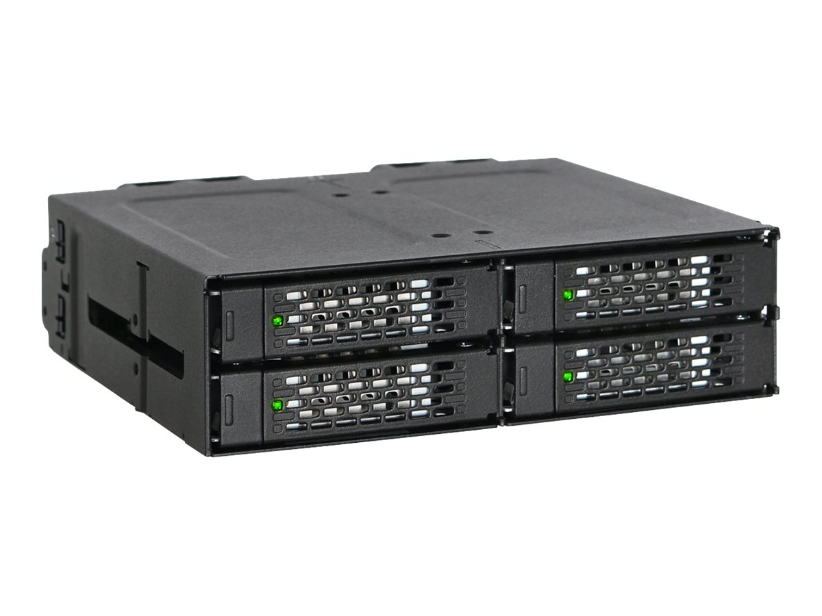 Backplane IcyDock 4x6,3cm SATAI-III in 1x5,25 HDD/SSD sw