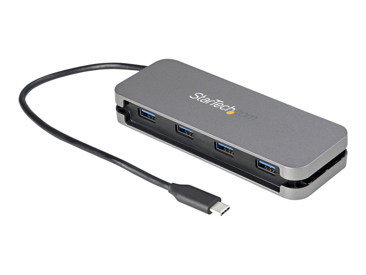 STARTECH.COM 4-Port USB C Hub - 4x USB-A - 5Gbit/s USB 3.0 Typ C Hub USB 3.2/3.1 Gen 1 - Busbetrieben - 11Zoll Kabel mit Management