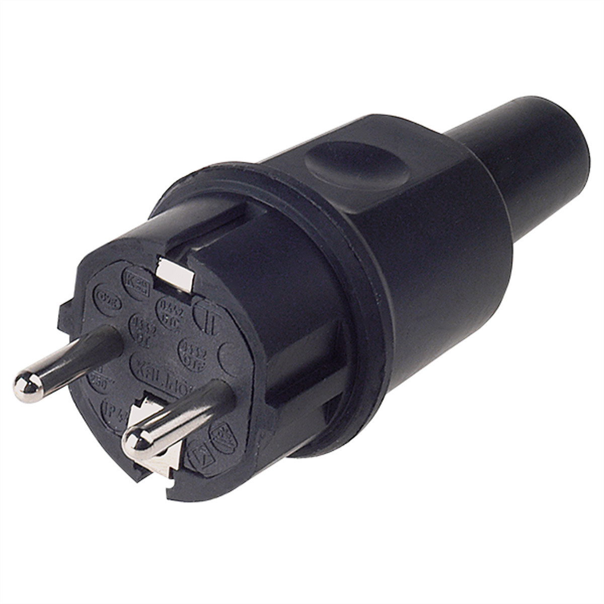 Bachmann Netzanschluss Vollgummi IP44 schwarz